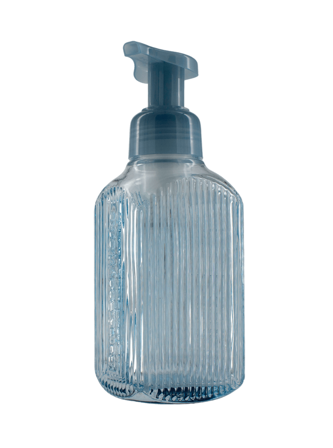 Glas Schaumseifenspender Aus Facettiertem Mit Logo - Blue Vertical Lines Seifenhalter