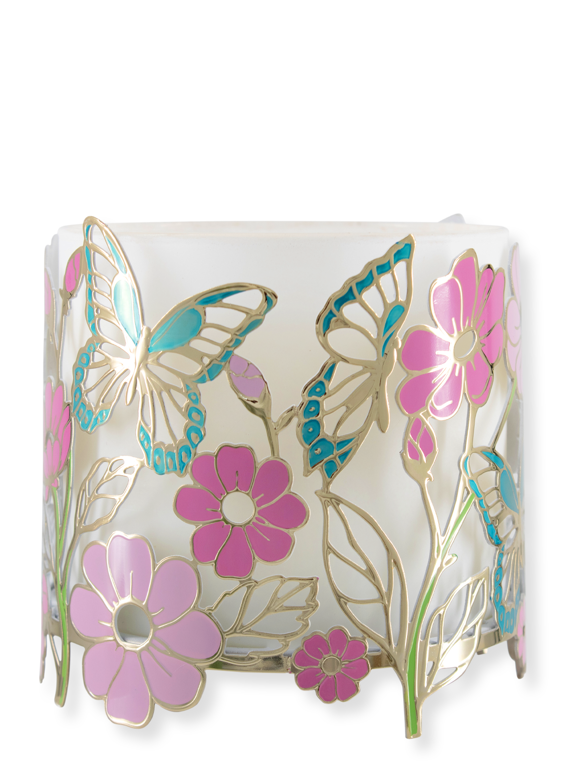 Kerzenhalter - 3-Docht Kerze Butterfly In The Garden