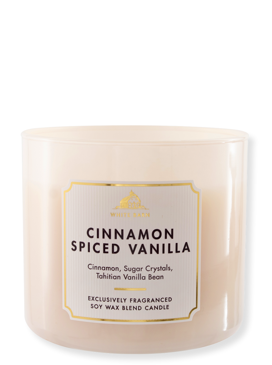 Bath & Body Works - 3-Wick Candle - Cinnamon Spiced Vanilla - 411g