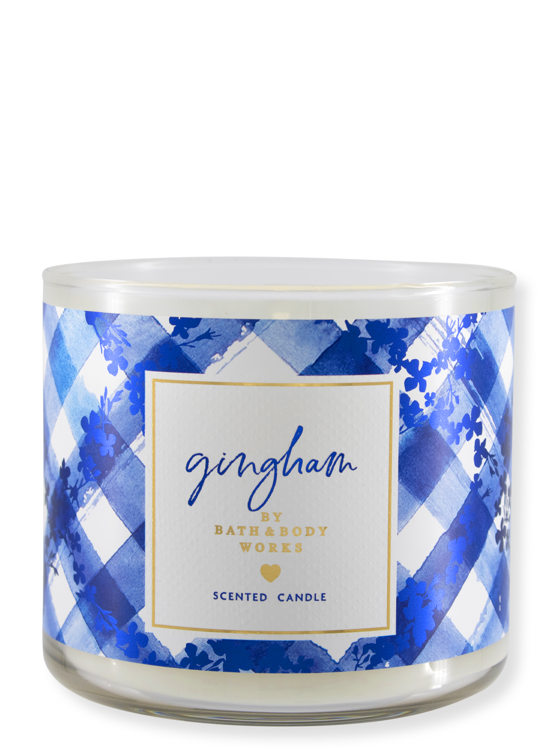 3-Docht Kerze - Gingham New Design 411G