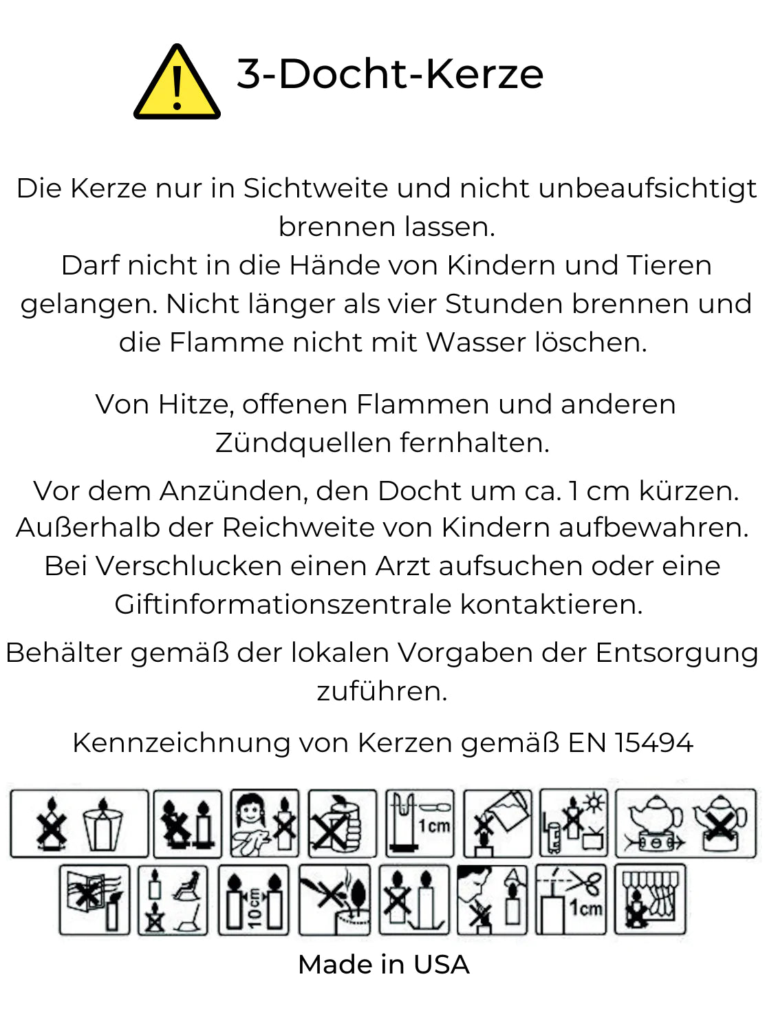 3-Docht Kerze - Fiji White Sands 411G