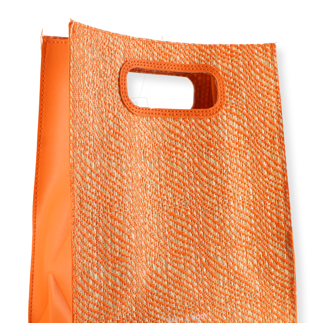 Geschenktasche - Orange Bast Groß Zubehör