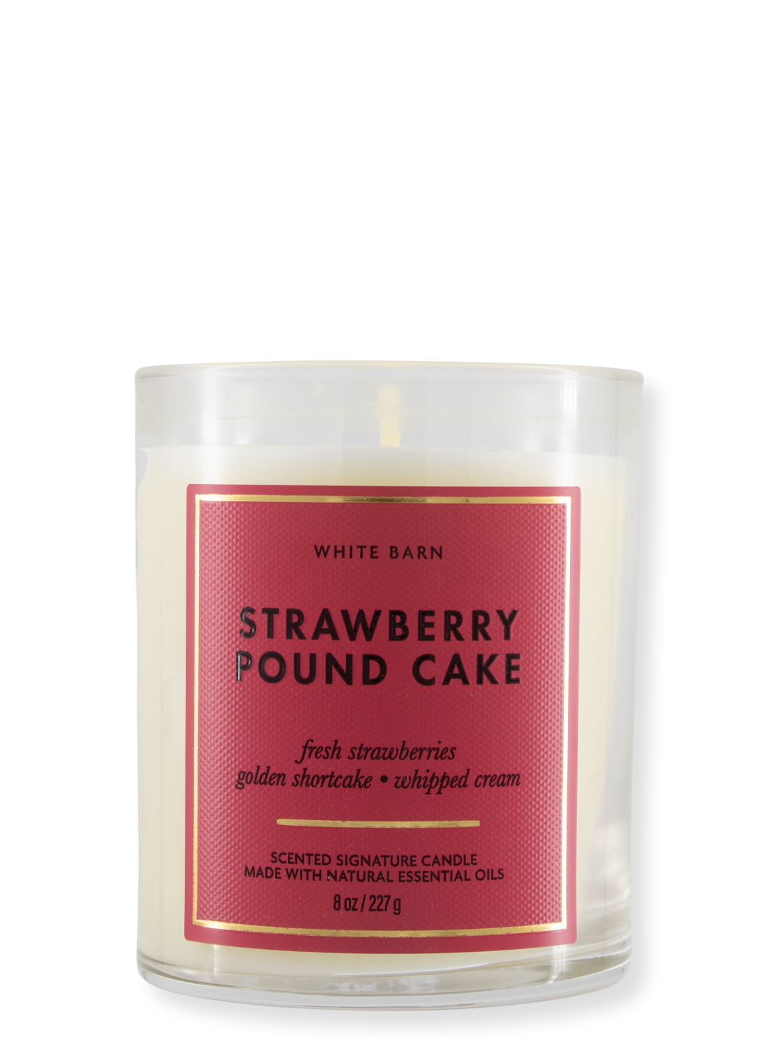 1-Docht Kerze - Strawberry Pound Cake 227G