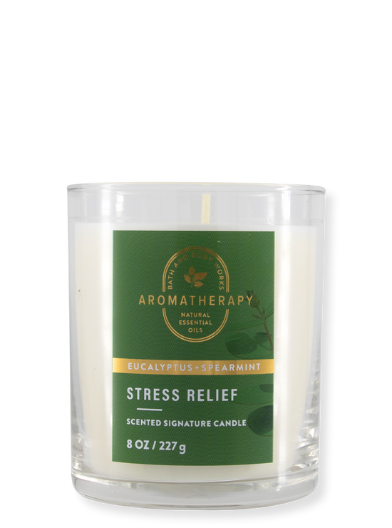 1-Docht Kerze - AROMA - Stress Relief - Eucalyptus Spearmint - 227g