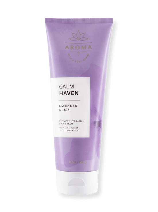 Body Cream - Aromatherapy - Calm Haven - Lavender & Iris - 226g