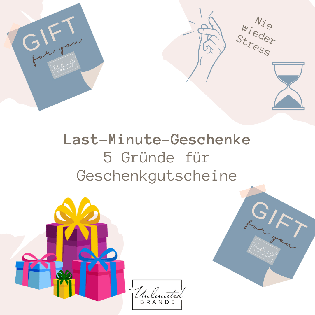 Last-Minute-Geschenke - ONLINE GUTSCHEINE
