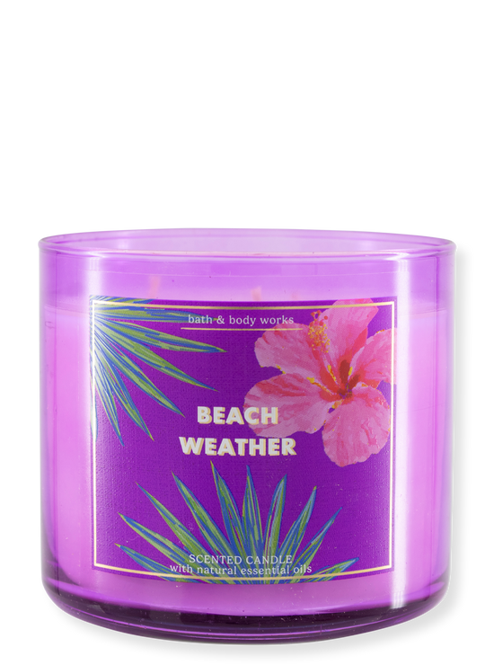 3 -Docht candle - Beach Weather - 411g