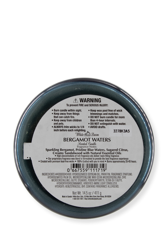 3 -Als kaarsen - Bergamot Waters - 411G
