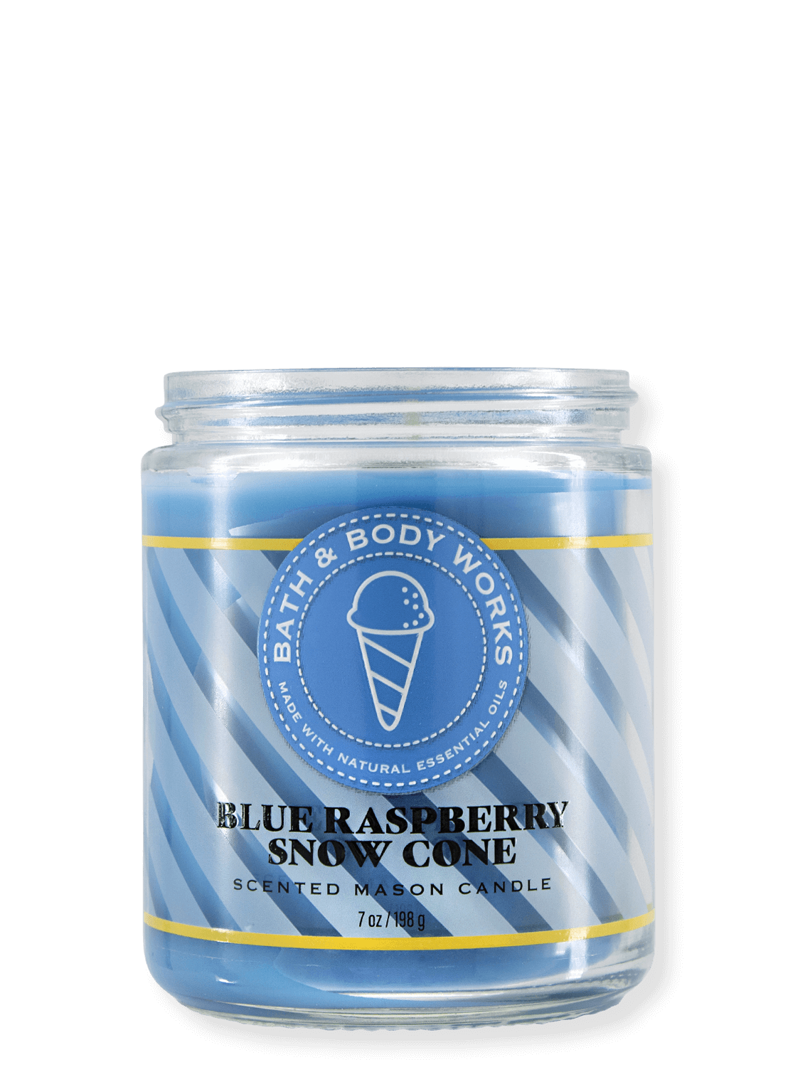 1-Docht Kerze - Blue Raspberry Snow Cone - 198g