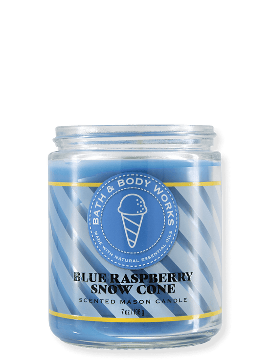1-Docht Kerze - Blue Raspberry Snow Cone - 198g