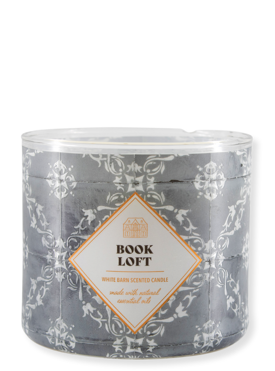 3-wick candle - Book Loft - 411g