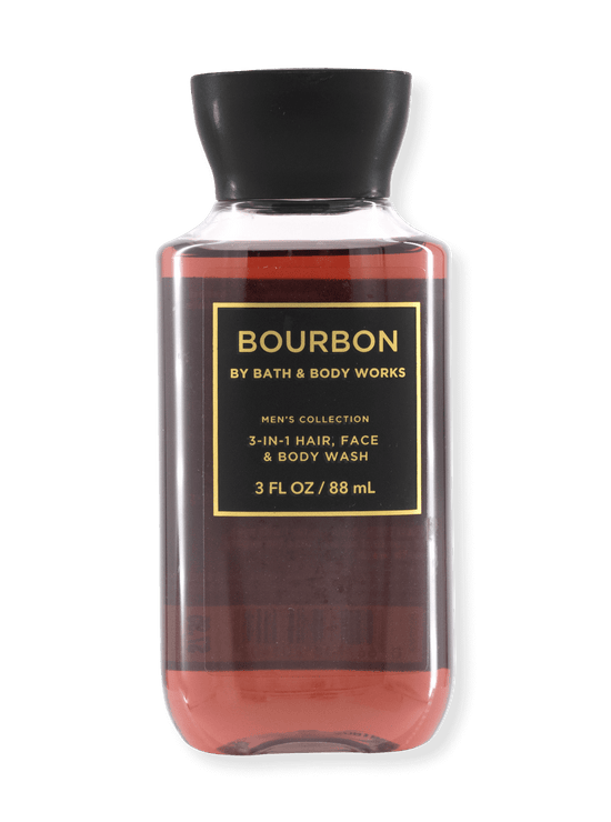 3in1 - Haar - Face & Body Wash - Bourbon (reisformaat) - 88 ml