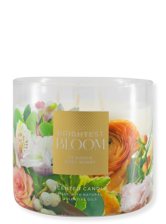 3 -Docht candle - bright test Bloom - 411g