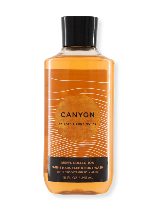 3in1 - Haar - Face & Body Wash - Canyon - voor mannen - 295 ml
