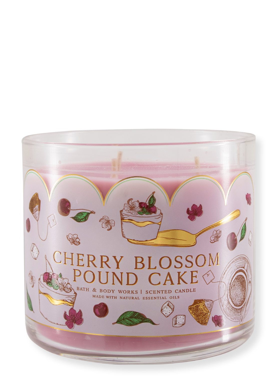 3-Docht Kerze - Cherry Blossom Pound Cake - Limited Edition - 411g