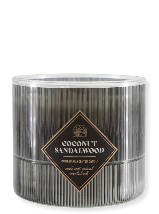 3 -Docht candle - Coconut Sandalwood - 411g