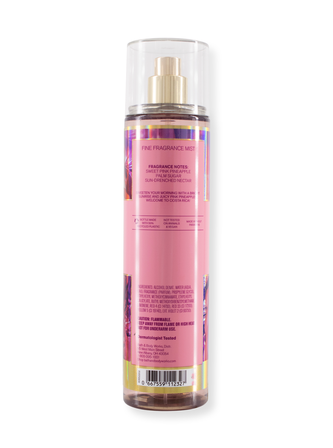 Body Spray - Costa Rica - Roze ananas zonsopgang - 236 ml