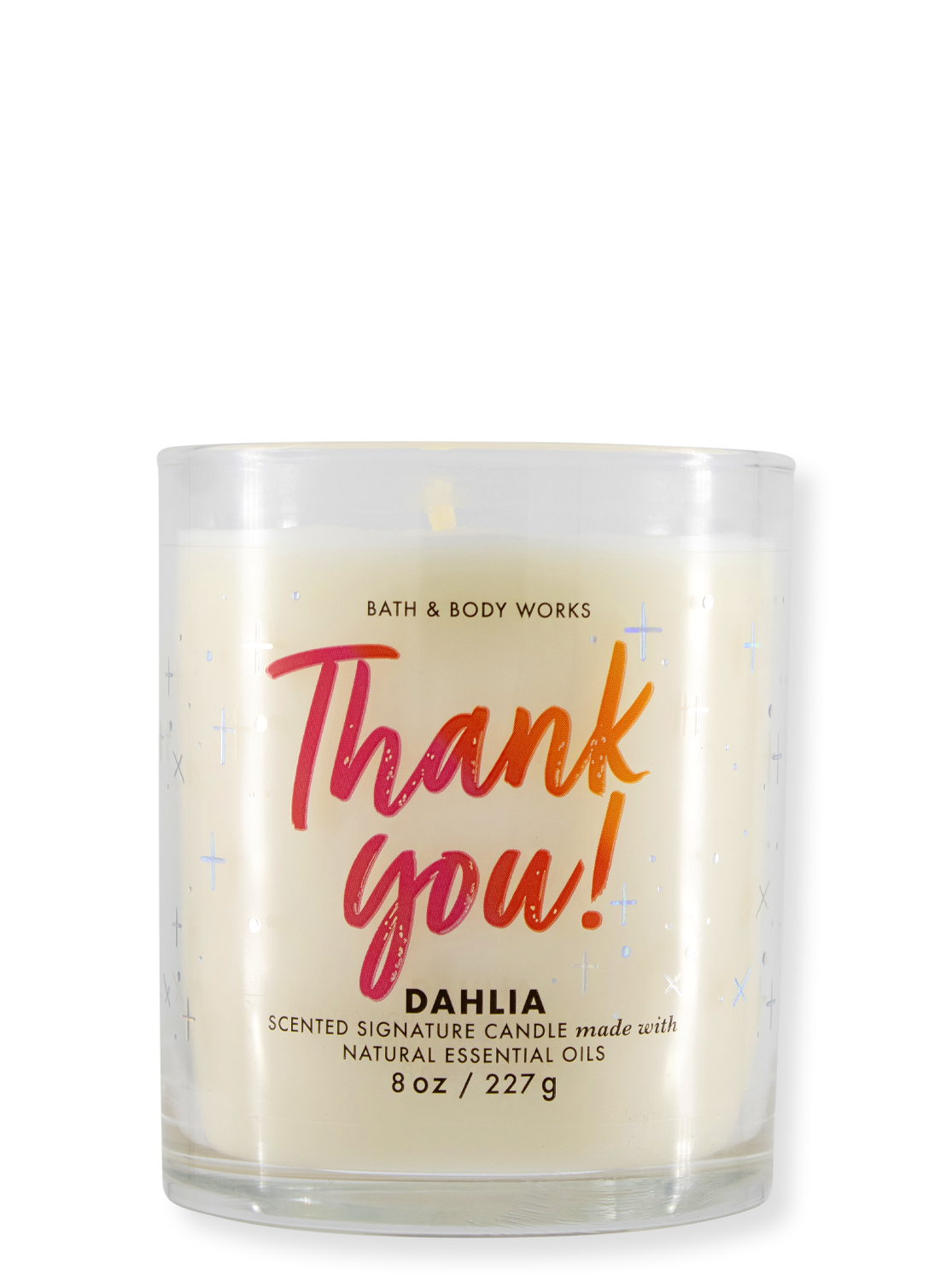 Second choice - 1-Wick Candle - Thank you - Dahlia - 227g