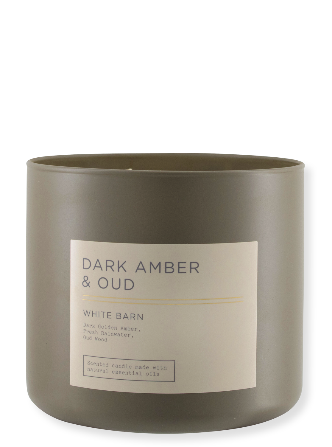3 -Docht candle - Dark Amber & Oud - 411g