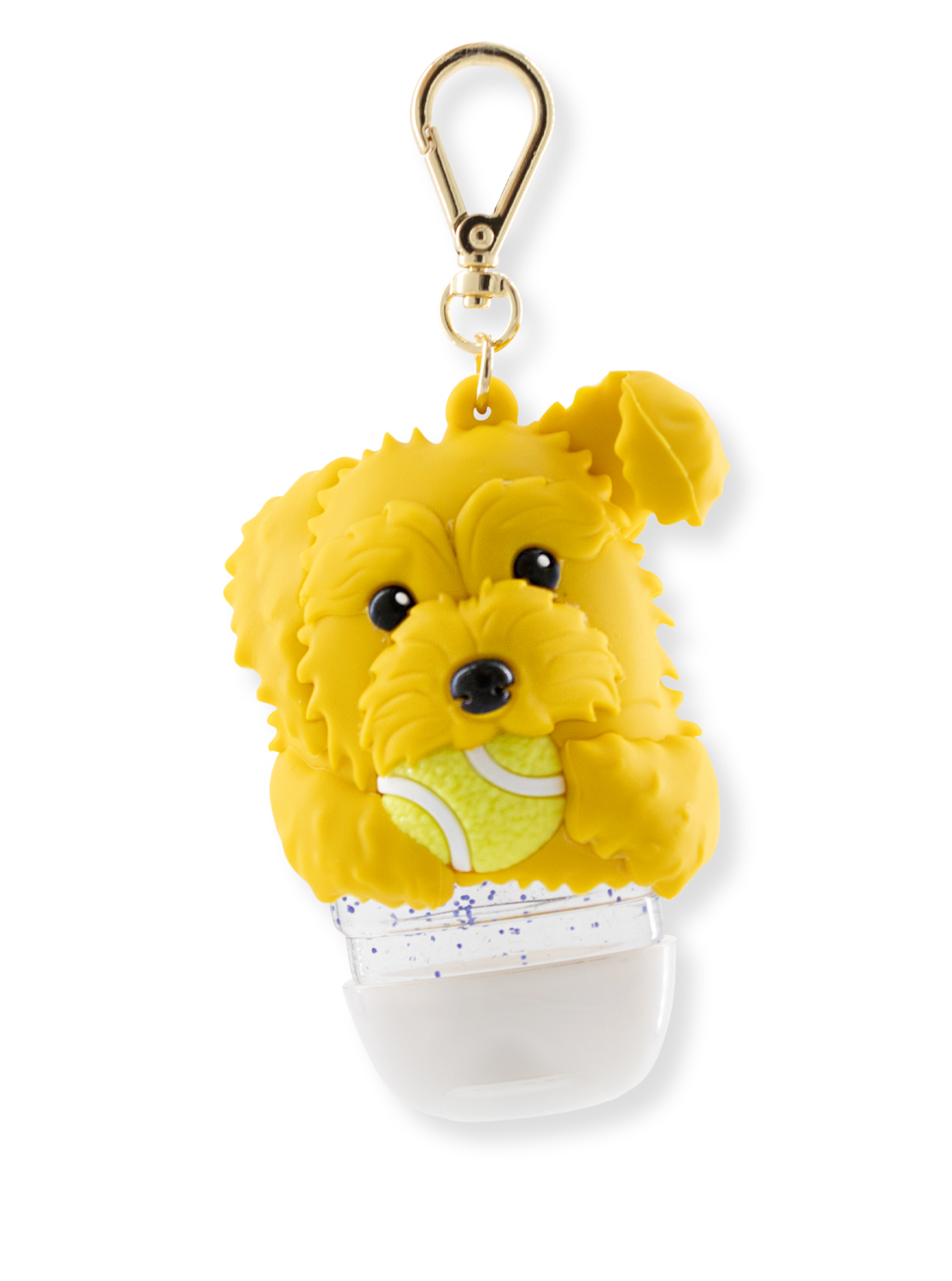Pendant for hand disinfection gel - Dog with Ball (Light Up)