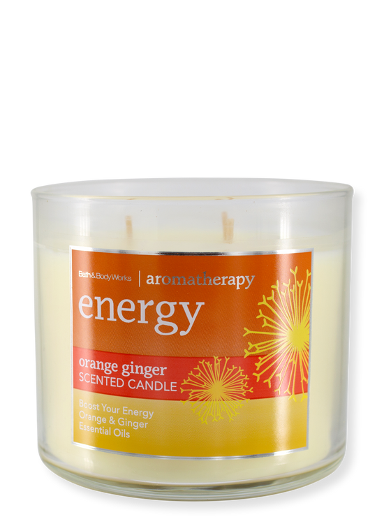 RARITÄT - Aromatherapy - 3-Docht Kerze - ENERGY - Orange Ginger - 411g