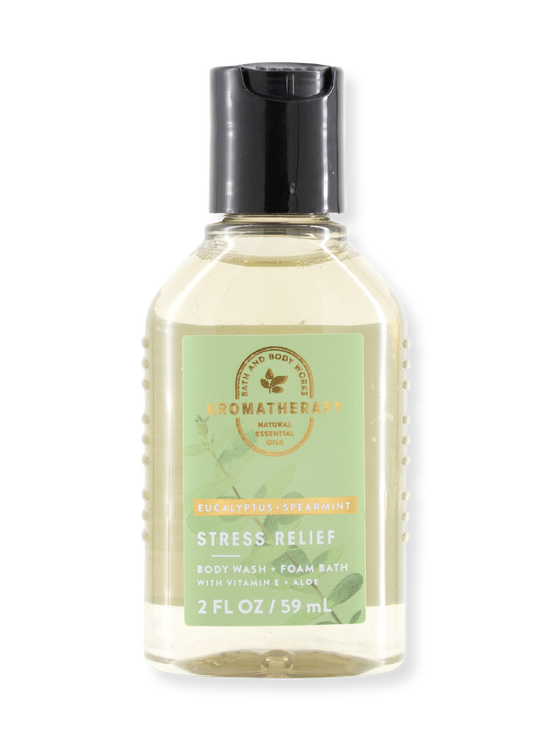 Sale - shower gel - aromatherapy - stress relief - eucalyptus & Spearmint (Travel Size) - 59ml