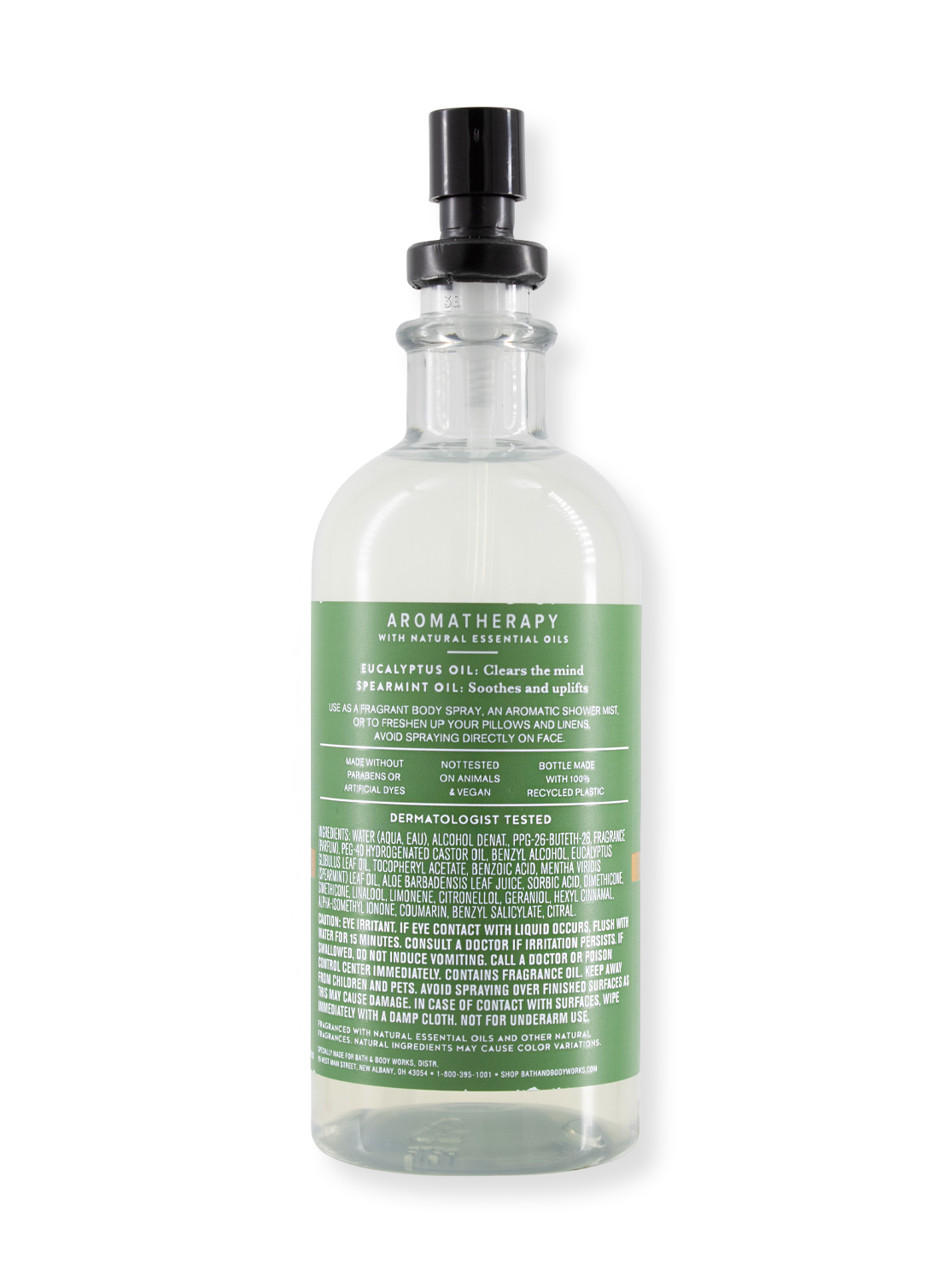 Body Spray / Pillow Mist - AROMA - Stress Relief - Eucalyptus & Spearmint - 156 ml