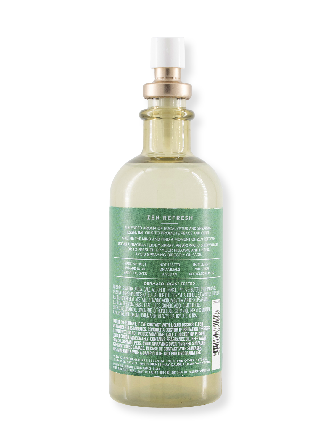 Body Spray / Pillow Mist - AROMA - Zen Refresh - Eucalyptus Spearmint - 156 ml