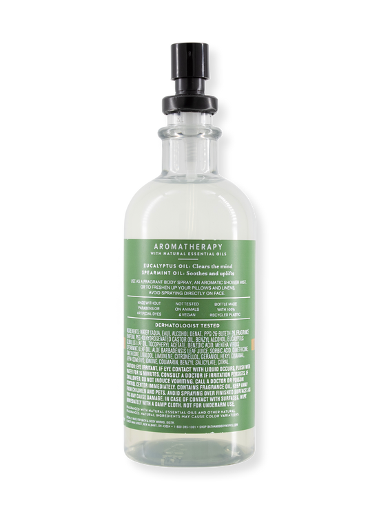 Spray body / oreiller brume - aromathérapie - soulagement du stress - eucalyptus et lance-lance - 156 ml