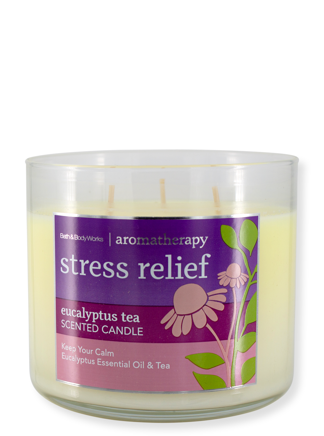 Rarity - aromatherapy - 3 -butt candle - stress relief - eucalyptus tea - 411g