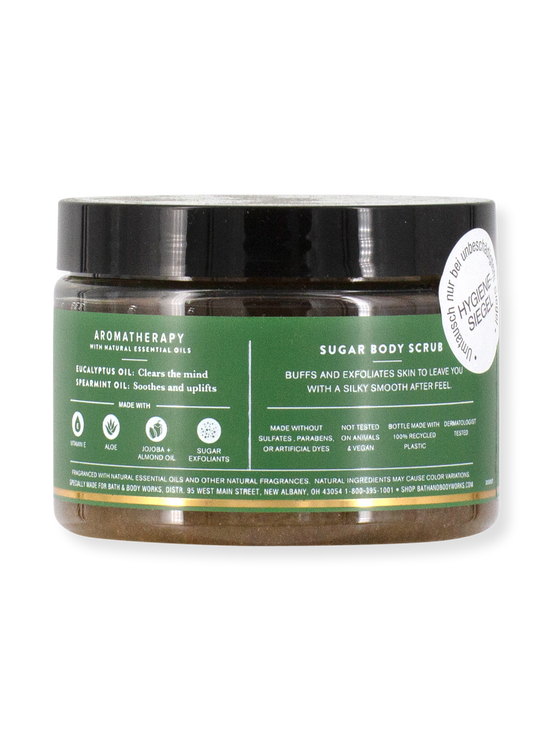 Body Sugar Scrub - aromatherapy - Eucalyptus Spearmint - 368g