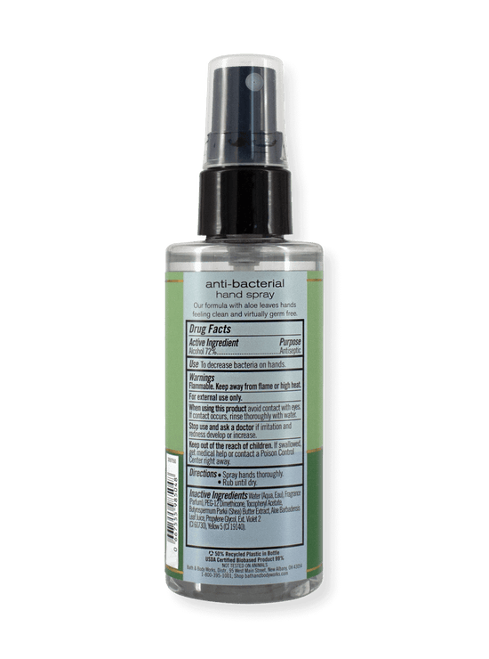 Spray désinfectant pour les mains - Aromathérapie - Eucalyptus + Menthe verte - 88 ml