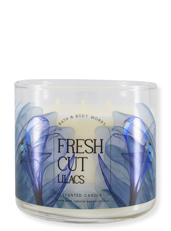 3 -Docht candle - Fresh cut Lilacs - 411g