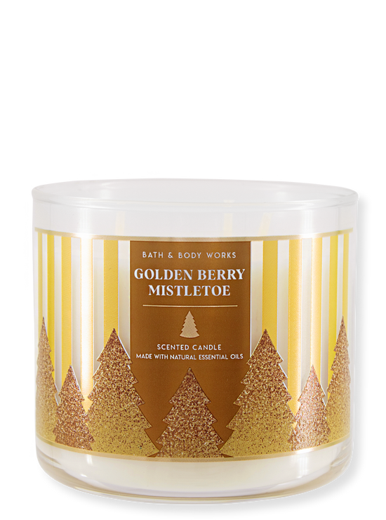 3-Docht Kerze - Golden Berry Mistletoe - 411g