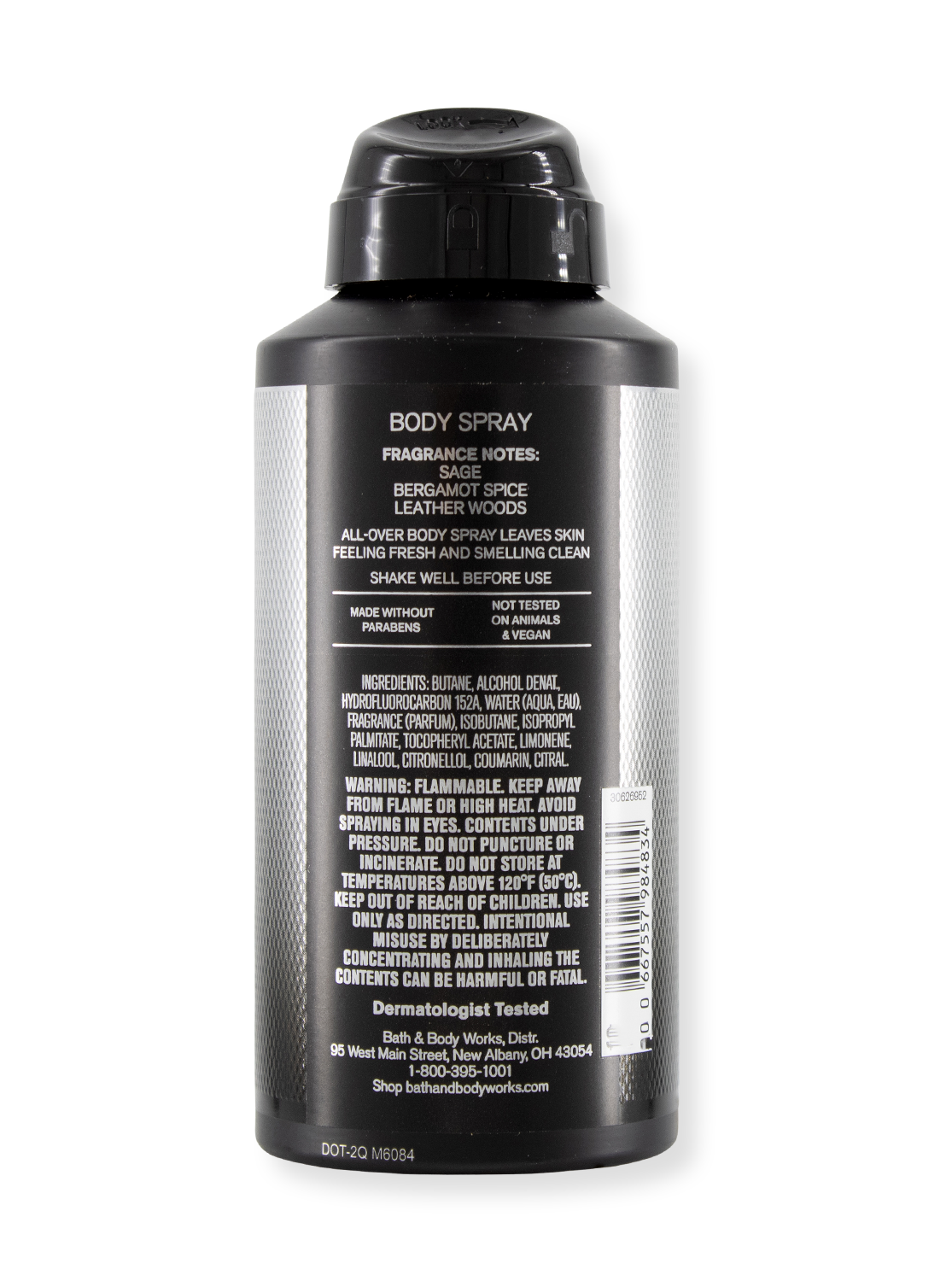 Spray corporel - Graphite - Pour les hommes - 104G