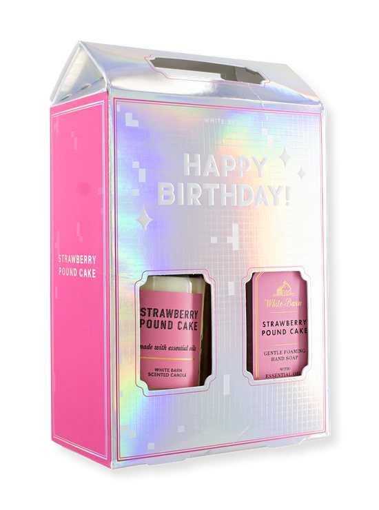 Geschenkbox  -  Happy Birthday - Strawberry Pound Cake - 259ml/198g