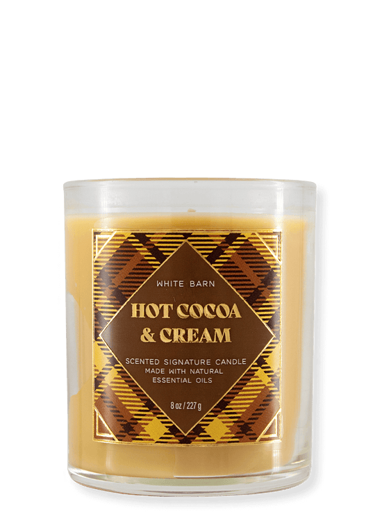 1-Wick Candle - Hot Cocoa &amp; Cream - 227g