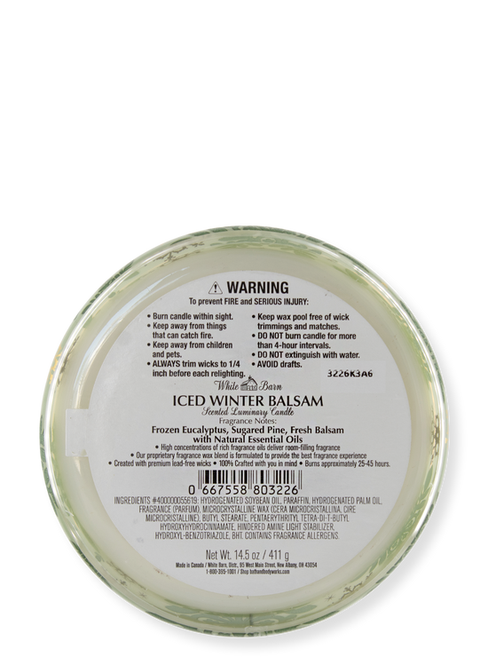 3-Wick Candle - Iced Winter Balm - 411g