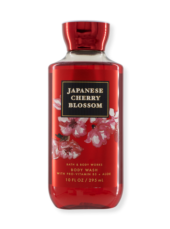 Gel de douche / lavage du corps - fleur de cerisier japonaise - Nouveau design - 295 ml