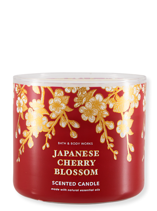 3 -Docht Candle - Blossom de cerisier japonais - 411g