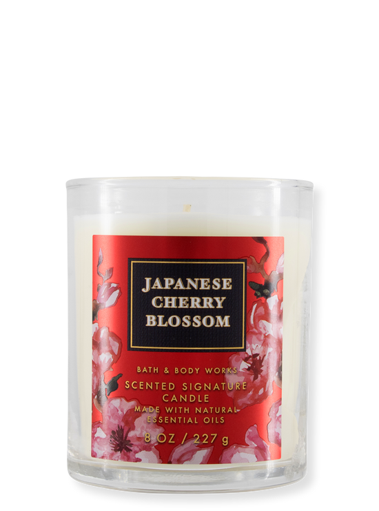 1-Docht Kerze - Japanese Cherry Blossom - New Design - 227g
