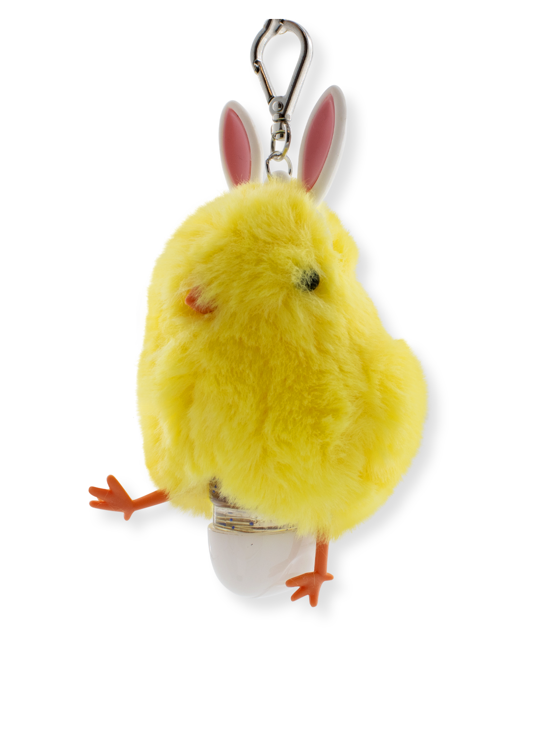 Pendant for hand disinfection gel - Chick with Bunny Ears