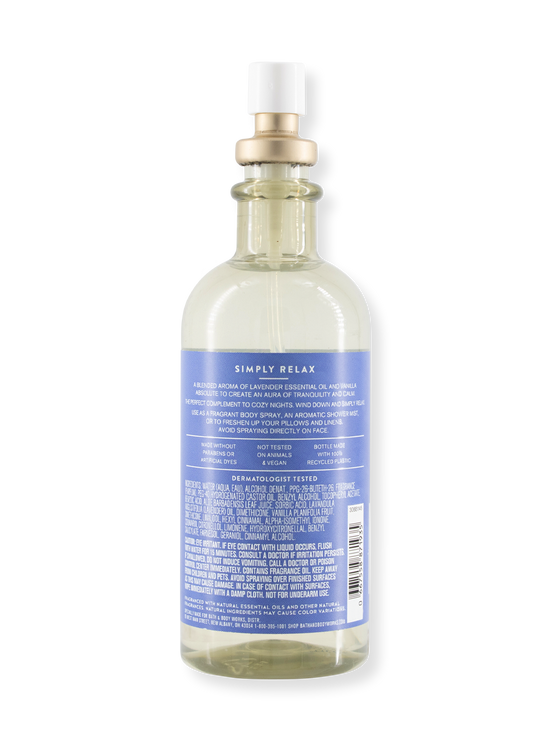Body Spray / Pillow Mist - AROMA - Simply Relax - Lavender Vanilla - 156 ml