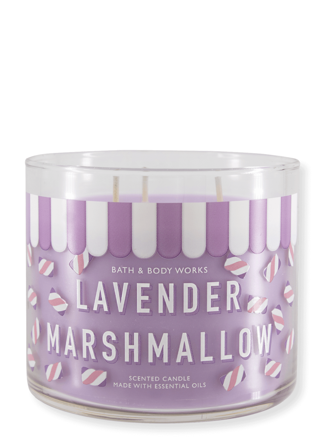 Laden Sie das Bild in den Galerie-Viewer, 3-Docht Kerze - Lavender Marshmallow - 411g
