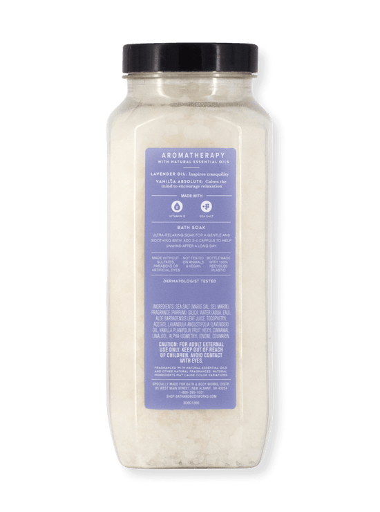 Vente - Salt de natation - aromathérapie - lavande + vanille - 481g