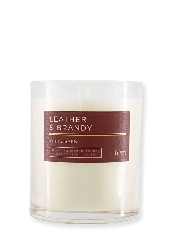 1-Docht Kerze - Leather & Brandy - 227g