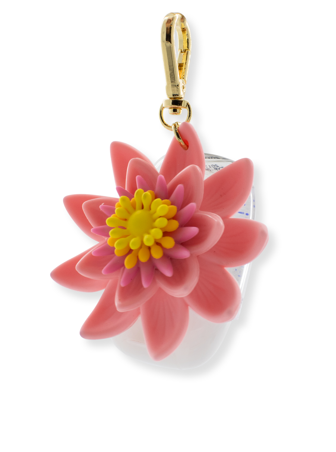 Pendant for hand disinfection gel - Lotus Flower