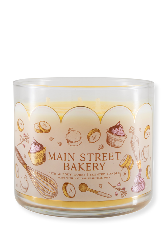 3 -Docht candle - Main Street Bakery - Limited Edition - 411G