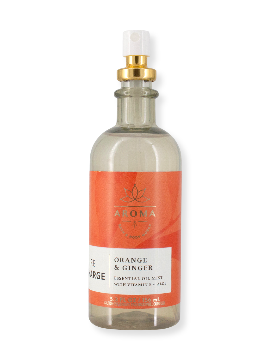 Spray body / oreiller brume - arôme - recharge - orange et gingembre - 156 ml