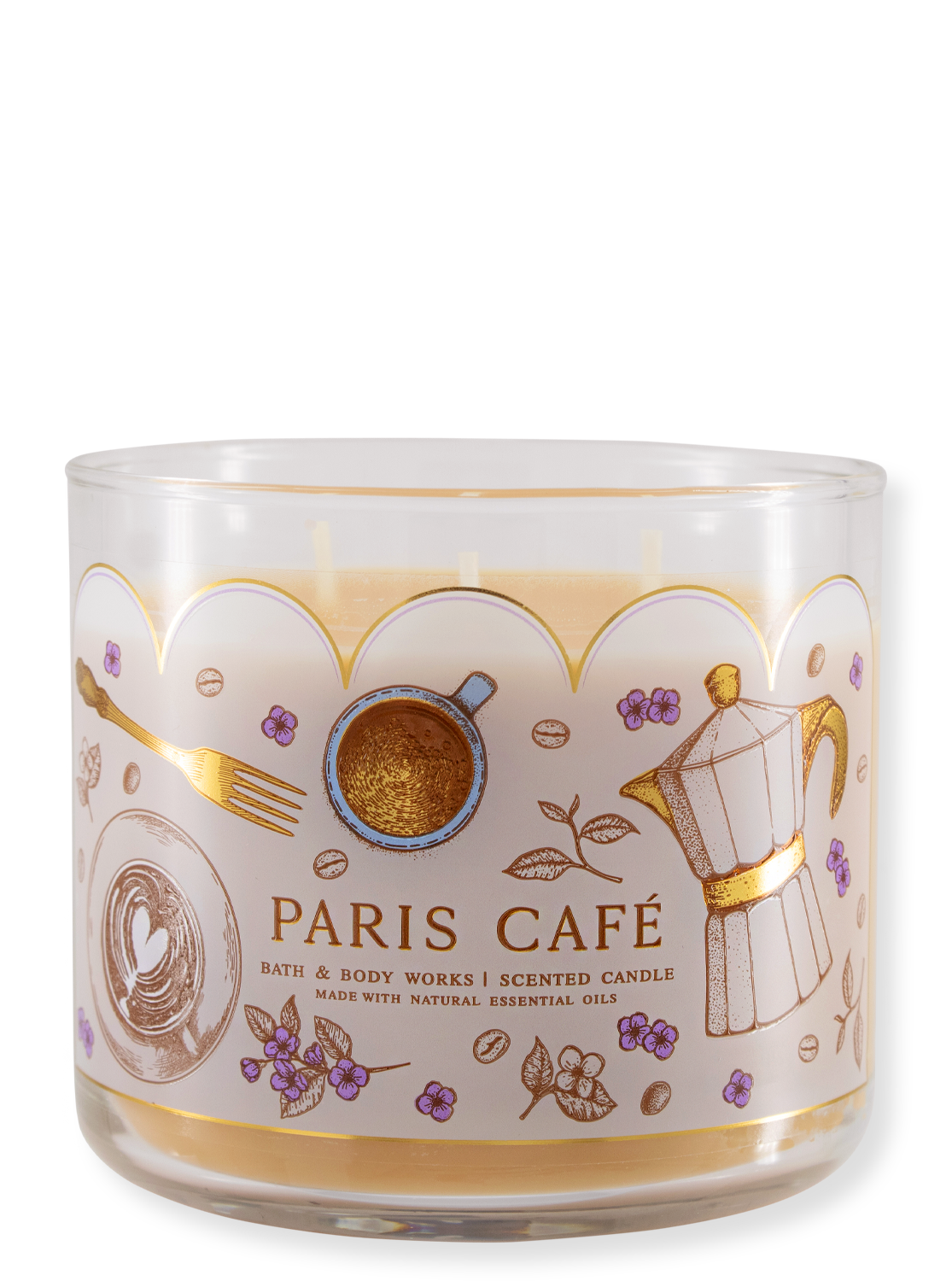 3 -Docht candle - Paris Cafe - Limited Edition - 411G
